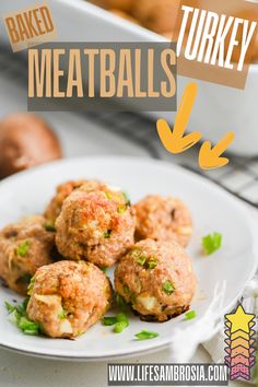 Baked Turkey Meatballs with an Asian twist. They are mixed with ginger, mushrooms, peppers and water chestnuts and then baked to perfection!