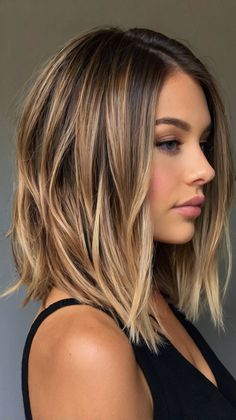 Balayage Lob, Shoulder Length Blonde, Perfect Blonde Hair, Lob Haircuts, Chic Hairstyle, Braided Styles, Lob Haircut