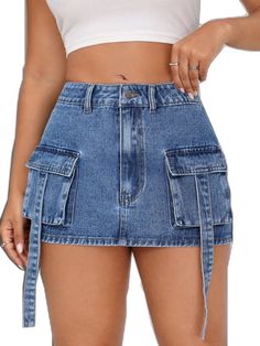 Denim Skirt Women, Denim Skirts, Style Skirt, Daily Style, Daily Fashion, Skirt Fashion, Denim Women, Denim Skirt, Womens Skirt