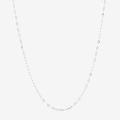 Included: 1 Necklace Chain(s)Features: Nickel FreeJewelry Closure: Spring Ring ClaspLink Construction: SolidMetal Color: WhiteChain Length: 16 InchChain Width: 1.8 MillimetersMetal: Sterling SilverCare: Polishing ClothCountry of Origin: Imported Classic Silver Station Necklace With Delicate Chain, White Sterling Silver Necklace With Paperclip Chain, Silver Link Charm Necklace With Delicate Chain, White Sterling Silver Necklace With Satellite Chain, Silver Sterling Station Necklace With Delicate Chain, Classic Silver Chain Necklace With Satellite Chain, Silver Chain Necklace With Delicate Oval Link, Delicate Sterling Silver Station Necklace, Silver Sterling Station Necklace For Gift