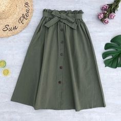 Women Skirts Fashion High Waist Skirt Women Spring Summer Midi Skirts Womens Elastic Waist Ladies Skirts with Belt Elegant Skirts, Knotted Skirt, Ladies Skirts, Midi Skirts Summer, Tulle Skirt Black, Retro Fashion Women, Rock Outfit, High Waist Skirt, Y2k Aesthetic Outfits