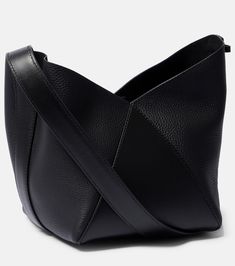 Find MAX MARA Small Leather Bucket Bag on Editorialist. Material: calf leather. Lining: unlined. Made in Italy. Designer color name: Nero. Adjustable shoulder strap. Comes with dust bag. Leather Hobo Bags, Pocket Books, Luxury Scarves, Adjustable Bag, Hobo Bags, Leather Bucket Bag, Leather Bucket, Leather Hobo, Green Bag