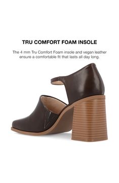 Tru Comfort cushioning brings lasting support to a chic pump featuring a slender ankle strap and a sensible block heel. 3" heel Ankle strap with buckle closure Synthetic upper/textile lining/synthetic sole Imported Wide Fit Heels With Heel And Ankle Strap, Synthetic Ankle Strap Slingback Pumps With Stacked Heel, Mary Jane Heels With Buckle Closure And Medium Width, Ankle-high Synthetic Heels With Padded Heel, Synthetic Medium Width Slingback Pumps With Ankle Strap, Wide Fit Closed Toe Heels With Stacked Heel, Medium Width Synthetic Ankle Strap Slingback Pumps, Medium Width Ankle Strap Block Heels With Buckle Closure, Ankle-high Block Heels With Stacked Heel For Formal Occasions