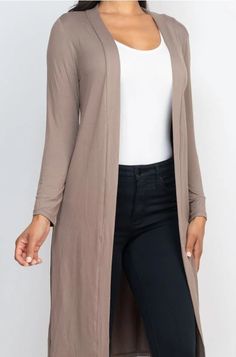 Long Belted Cardigan Capella 3321 - Craze Fashion Trendy Stretch Solid Color Cardigan, Long Fitted Solid Color Outerwear, Fitted Long Solid Color Outerwear, Fitted Long Outerwear In Solid Color, Trendy Solid Color Stretch Cardigan, Fitted Long Sleeve Fall Outerwear, Winter Beige Stretch Outerwear, Trendy Stretch Cardigan In Solid Color, Beige Stretch Winter Outerwear