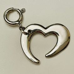 Sterling Silver Open Heart Charm - Valentine's Day Gift Galentine's Day Gift. Excellent Vintage Condition. Silver Open Heart Bracelet For Valentine's Day, Silver Heart Bracelet With Lobster Clasp For Anniversary, Silver Heart Pendant Bracelet For Anniversary, Silver Heart Bracelet With Sterling Clasp For Valentine's Day, Nickel-free Heart Bracelet For Mother's Day, Nickel Free Heart Bracelet For Mother's Day, Silver Heart Bracelet For Mother's Day, Mother's Day Nickel-free Heart Bracelet, Silver Open Heart Bracelet For Mother's Day