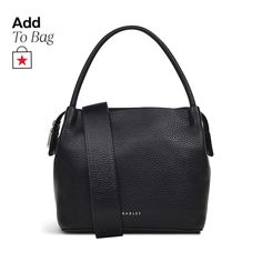 in stock Daily Top Handle Bag With Rolled Handles, Black Shoulder Bag With Handle Drop For Everyday Use, Cross Body Bag Black, Radley London, New Bags, Purse Accessories, Cross Body Bag, Zip Top, New Bag