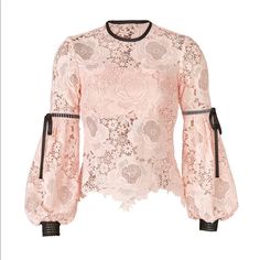 Great Condition Pink Black, Lace Top, Black Pink, Top Blouse, Blouses, Womens Tops, Lace, Pink, Women Shopping