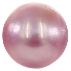 a pink pearl ornament on a white background