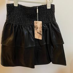 Black. Spring Black Leather Skirt, Black Faux Leather Skirt For Spring, Spring Black Faux Leather Skirt, Black Leather Mini Skirt Casual Style, Black Leather Casual Mini Skirt, Casual Black Leather Mini Skirt, Casual Black Faux Leather Mini Skirt, Girl Skirts, Denim Skirt Women