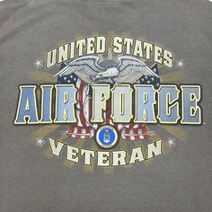 an american air force veteran t - shirt with the words united states air force on it