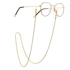 PRICES MAY VARY. 🌾🌟Glasses Holder🌾🌟(Not including sunglass) with 28" chain, can also take off as necklace. Lightweight and fits both prescription and sun glasses. Dainty chain with beautiful accents. 💙Material💙Made of 316L stainless steel, with 2 rubber ends, easy to adjust. 🌾🌟Chain for Glasses🌾🌟Beautiful and long enough. Looks and Practical daily use both good，Fashionable and extremely functional 🌾🌟Super cute and dainty🌾🌟 Keeps you from forgetting your glasses.Doesn’t slip off gla Adjustable Gold Chain Glasses Chains As A Gift, Trendy Gold Chain Glasses Chain For Gift, Trendy Gold Chain Glasses Chains As Gift, Trendy Gold Glasses Chain For Gift, Chain For Glasses, Eyeglass Chain Holders, Eyeglasses Chain, Sunglasses Chain, Glasses Holder