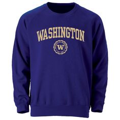 PRICES MAY VARY. COMFORTABLE AND SOFT – This Ivysport University of Washington men’s and women’s long sleeve crewneck sweat shirt looks great and feels cozy. This University of Washington logo printed crewneck sweatshirt is made from a comfortable 65% cotton and 35% polyester blend offering students and alumni the freshest Washington Huskies apparel, merchandise and swag perfect for tailgating on homecoming game day, parents’ weekend or for everyday wear. MADE IN THE USA – Our University of Wash University Of Washington Logo, College Merchandise, Husky Names, Homecoming Games, Parents Weekend, Heritage Logo, Washington Huskies, Best University, School Pride