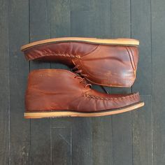 Desert Boot Chukka In Top Condition. Flagship Boot Made With Tough Grain Leather. Great Boot To Have. Outdoor Lace-up Chukka Boots With Leather Sole, Leather Streetwear Shoes With Round Toe, Brown Slip-on Work Boots With Rubber Sole, Outdoor Leather Lace-up Moccasins, Brown Leather High-top Walking Shoes, Brown High-top Leather Walking Shoes, Leather Sole Work Boots With Round Toe For Streetwear, Moc Toe Walking Shoes With Vibram Sole, Streetwear Work Boots With Leather Sole And Round Toe