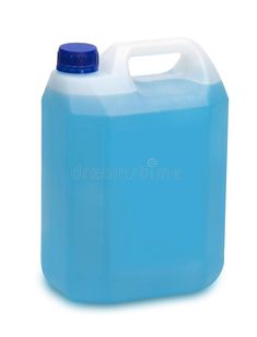 a gallon of blue liquid on a white background royalty images, clippings and stock photos