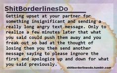 BPD (literally me) Pinterest Messages, Personality Disorder Quotes, Disorder Quotes, Borderline Personality, Mental Disorders, Personality Disorder, Literally Me