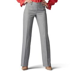 Look and feel your best with these women's Lee Flex Motion trouser pants. Look and feel your best with these women's Lee Flex Motion trouser pants. Twill construction 4 pocketsFIT & SIZING Short: 30-in. inseam Average: 32-in. inseam Tall: 34-in. inseam Straight-leg cut Elastic waistband Zipper flyFABRIC & CARE Polyester, rayon, spandex Machine wash Imported Size: 12 T/L. Color: Grey. Gender: female. Age Group: adult. Warm Pants, Formal Pants, Mens Dress Pants, Fitted Trousers, Womens Dress Pants, Women Pants Casual, Bottom Clothes, Trouser Pants, Work Pants