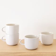 Stoneware Dinnerware Sets West Elm, Mugs On Tray, White Coffe Mug, Minimalist Mug Coffee Cups, Mug Cup Set, Mug Sets, West Elm Kids, Stoneware Dinnerware Sets, Email Branding