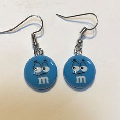 Fun Nickel-free Everyday Earrings, Fun Nickel-free Earrings For Everyday, Nickel Free Fun Earrings For Everyday, Casual Personalized Earrings As A Gift, Blue Hypoallergenic Fun Jewelry, Fun Blue Nickel-free Earrings, Fun Blue Nickel-free Jewelry, Playful Blue Nickel-free Jewelry, Personalized Fun Blue Jewelry