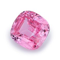 a pink diamond on a white background with no image to describe, it's color and shape