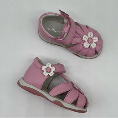 Nina Kids Dizzy Sweet Pink Leather Fisherman Sandals Size 4w Wide Width New Playful Spring Sandals, Cute Pink Non-slip Sandals, Pink Non-slip Sandals For Playtime, Cute Sandals With Soft Sole, Playful Flat Sandals For Spring, Playful Pink Closed Toe Sandals, Cute Pink Flat Sandals, Playful Closed Toe Sandals With Soft Sole, Pink Non-slip Closed Toe Sandals