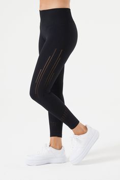 Step up your workout game with the Double Up Legging, the ultimate blend of style and performance. Proudly made in the USA, these seamless workout leggings feature a Body Engineered® Mesh Design that’s both chic and functional. The high-rise fit and seamless shaped waistband ensure that you’re held in comfortably and securely – no slipping, no fuss. Perfect for those deep squats, these gym leggings are squat-proof and come with a comfort gusset for maximum mobility. With moderate compression, th Sporty Compression Tights With Seamless Construction, Sporty Compressive Seamless Tights, Athleisure Seamless Tights For Training, Seamless Tight Activewear For Training, Compressive Seamless Leggings For Running, Micro-elastic Yoga Pants With Seamless Construction For Running, Micro-elastic Seamless Yoga Pants For Running, Athleisure Micro-elastic Seamless Yoga Pants, Sporty Compression Seamless Leggings