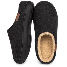 PRICES MAY VARY. Comfortable easy-wear: Featuring a wool-like upper and a warm fuzzy lining, these cozy slippers hug your feet with a soft and luxury touch. 60 D memory foam is tailored to your different foot types and provides good arch support for all-day comfort Non-slip rubber sole: With a durable and anti-skid sole, this slip-on enables you to walk confidently on slippery or wet floors. When you are preparing for a travel, you can carry these comfy portable slippers in your luggage Perfect Winter Slippers With Plush Lining, Warm Casual Winter Slippers, Winter Indoor Slippers With Plush Lining, Comfortable Outdoor Slippers For Winter, Comfortable Outdoor Winter Slippers, Cozy Brown Slippers For Winter, Comfy Outdoor Winter Slippers, Comfortable Textured Footbed Slippers For Winter, Comfortable Gray Winter Slippers