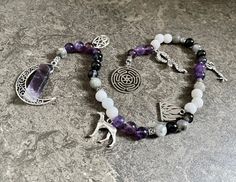 Witches Rosary, Hecate Altar, Pagan Rosary, Meditation Gratitude, Witches Ladder, Pagan Prayer Beads, Pagan Prayer, Hecate Goddess, Rosary Gift