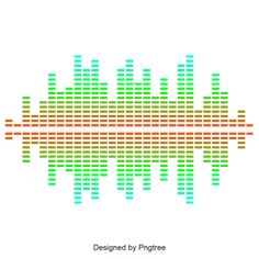 an equalizer pattern with the words designed by tonguee on top of each other