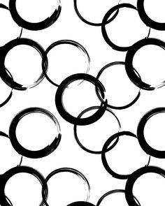 an abstract black and white background with circles