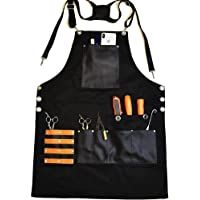 a black apron with tools in it and the words ideal written on one side of the apron