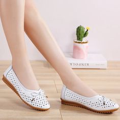 • Casual Spring Flats With Perforations, Casual Perforated Flats For Spring, Comfortable White Flats For Spring, Casual White Flats For Spring, Women's Flat Shoes, Brand Name Shoes, Winter Ankle Boots, Lace Up Flats, Purple Shoes