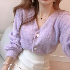 Look what I found on AliExpress Plain Cardigan, Egirl Clothes, Short Cardigan, Women Sweaters, Button Cardigan