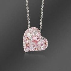 Basics Swarovski Heart Necklace, Pinterest Jewelry, The Bling Ring, Catty Noir, Swarovski Heart, Pendant Diamond, Pink Bling, Heart Pendant Diamond