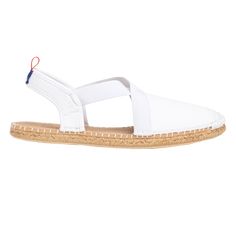 Hello, perfect slingback sandals! These water-friendly espadrille style flats feature a comfy neoprene strap, open heel, and a non-skid rubber sole. The best part about these shoes? Cushiness alert: the padded footbed makes them super walkable! No half sizes, please size up! Casual White Sandals With Adjustable Strap, White Closed Toe Summer Slingback Sandals, White Closed Toe Slingback Sandals, Spring Vacation Slingback Sandals With Rubber Sole, White Sandals With Adjustable Strap For Spring, White Adjustable Strap Sandals For Spring, Casual Slingback Sandals With Rubber Sole, Casual Sandals With Branded Insole For Everyday, Casual Slingback Espadrille Sandals For Summer