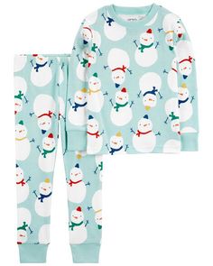 Perfect for your festive one, this matching PJ set makes bedtime easy! Carter's cotton PJs are not flame resistant. But don't worry! They're designed with a snug and stretchy fit for safety and comfort. Pajamas Long Sleeve, Holiday Pjs, Cotton Pjs, Carter Kids, Christmas Pajama Set, Cotton Pajamas, Free Jeans, Cotton Pyjamas, Kids Pajamas