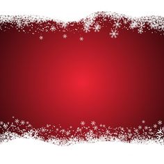 a red and white background with snow flakes on the bottom right corner is an empty space for text