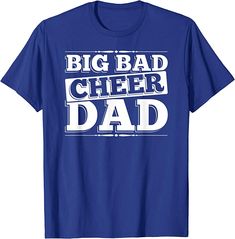 Mens Big Bad Cheer Dad Cheerleading T Shirt T Shirt Easy 30 day return policy Cheer Shirts Designs, Cheer Dad Shirts, Cheerleading Tshirts, Cheer Leading, Cheer Coach, Cheer Coaches, Cheer Shirts, Pretty Shirts, Mens Long Sleeve Tee