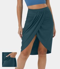 Knitting Summer, Majolica Blue, Zara Midi Skirt, Flowy Mini Skirt, Grecian Style, Skirt Trends, High Low Skirt, Mesh Skirt, Bleach Wash