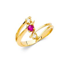 Metal: 14k Gold Material Color Yellow Ring Size 7 Width 12 m Stone Cubic Zircon All measurements are approximate and may vary slightly from the listed dimensions. Mom Ring, Yellow Rings, Fancy Rings, Detailed Jewelry, Rings Jewelry Fashion, Right Hand Rings, Popular Jewelry, Fashion Ring, Anniversary Ring