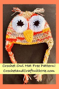 crochet owl hat free pattern