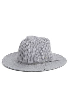 Embrace cozy weather while looking stylish in this modern panama hat that features a rib knit crown. 100% acrylic Dry clean Imported Knit Crown, Cozy Weather, Floppy Hats, Nine West, Panama Hat, Panama, Nordstrom Rack, Rib Knit, Accessories Hats