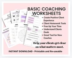 the basic worksheet is shown with instructions for how to use it and how to use