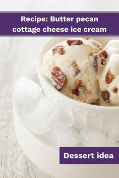 Butter pecan cottage cheese ice cream Cottage Cheese Creami Ninja Recipe, Cuisinart Ice Cream Recipes, Feel Full Longer, Sunday Treats