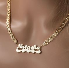 Layered Gold Necklace - Humble Legends Elegant Personalized Heart Chain Necklace, Elegant Name Pendant Chain Necklace, Elegant Pendant Chain Necklace With Name, Elegant Personalized Heart Pendant Chain Necklace, Customized Nameplate Chain Necklace, Gold Heart Pendant Chain Necklace For Wedding, Gold Chain Necklace With Heart Pendant For Wedding, Gold Name Necklace With Delicate Chain For Anniversary, Personalized Gold Plated Necklaces For Wedding