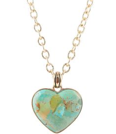 From Barse, this pendant necklace features: Bronze metalTurquoise stoneLobster clasp closureApprox. 31" lengthImported. Short Pendant Necklace, Turquoise Heart, Genuine Turquoise, Accessories Jewelry Necklace, Artisan Craft, Dillard's, Heart Jewelry, Turquoise Stone, Jewelry Crafts