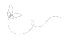 an apple with a butterfly on it's side, drawn in one single line