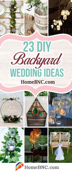 the 25 diy backyard wedding ideas