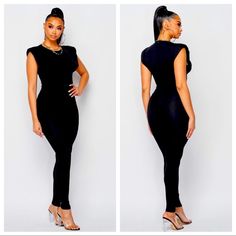 Power Shoulder Sleeveless Solid Jumpsuit Colors: Black Fabric: Polyester Content: 96% Polyester, 4% Spandex S(4-6) M(8-10) L(12-14) Some Stretch True To Size Model Is Wearing A Large New Jumpsuits & Rompers Shop Our Boutique For Styles/Events: Romantic Date Night Romantic Date Night, Solid Jumpsuit, Romantic Date, Romantic Dates, Black Power, Black Fabric, Date Night, Pant Jumpsuit, Jumpsuit Romper