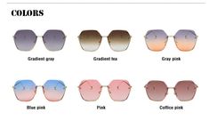 Brand Name: ShangeWFJiaOrigin: CN(Origin)Gender: WOMENLenses Material: PolycarbonateStyle: RimlessDepartment Name: AdultFrame Material: Stainless SteelCertification: NoneLenses Optical Attribute: UV400Eyewear Type: SunglassesLens Height: 58mmItem Type: EyewearLens Width: 61mmgender: men Elegant Multicolor Sunglasses For Summer, Sunglasses Women Fashion, Sunglasses Fashion, Fashion Sunglasses, Brand Names, Sunglasses Women, Sunglasses, Pink