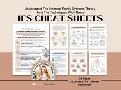 Boost your understanding and application of Internal Family Systems therapy with our IFS Cheat Sheet set. These easy-to-use Internal Family Systems Worksheets are the perfect tool for both therapists and clients. Designed to support Parts Work, these Therapy Office Forms offer guidance in managing Trauma, Anxiety, Perfectionism, and enhancing Emotional Regulation. Whether you're a seasoned IFS practitioner or a client embarking on your healing journey, these Cheat Sheets offer a clear, accessible reference for utilizing the power of IFS therapy.  VISIT OUR SHOP FOR MORE THERAPY TOOLS: https://www.etsy.com/shop/GentleObservations ✦ INSTANT DOWNLOAD - INTERNAL FAMILY SYSTEMS CHEAT SHEETS✦ ✦ WHAT YOU'LL GET ✦ 1x A4 Color PDF (25 Pages) 1x US Color PDF (25 Pages) ✦ ABOUT US✦ Gentle Observation Family Therapy Interventions, Therapy Questions, Parts Work, Internal Family Systems, Systems Theory, Therapist Office, Family Systems, Therapy Office, Emotional Awareness